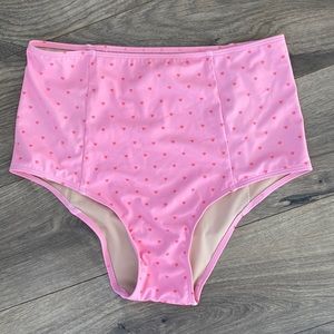 Kortni Jeane high rise women’s size small heart bikini bottom